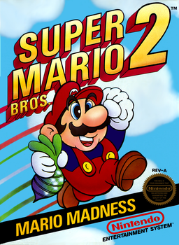 Super Mario Bros 2 NES box art