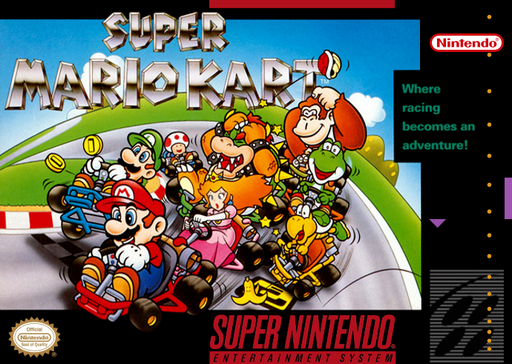 Super Mario Kart SNES box art