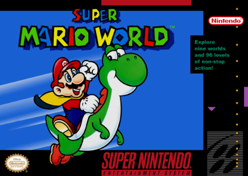 Super Mario World SNES box art